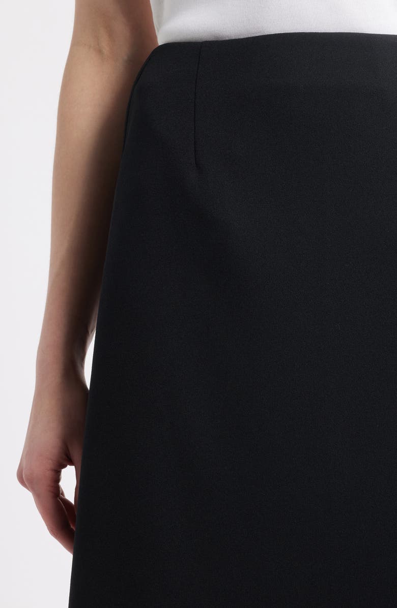 Ming Wang Stretch Deco Crepe A-Line Skirt, Alternate, color,