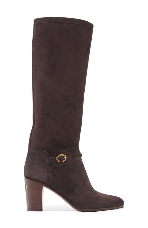 Valentino Garavani Pattie Crust Leather Boot 75mm Woman Brown 42