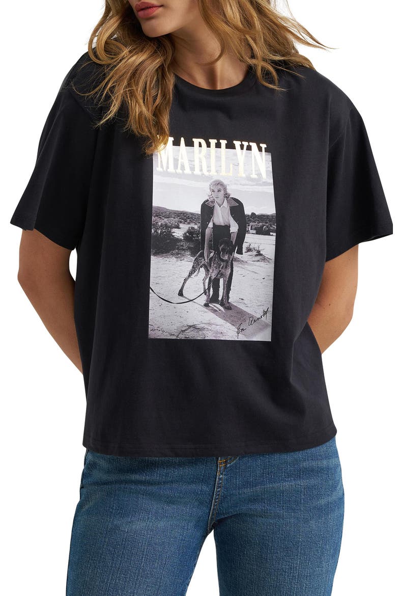 Marilyn Monroe Graphic T-Shirt, Main, color, BLACK BEAUTY