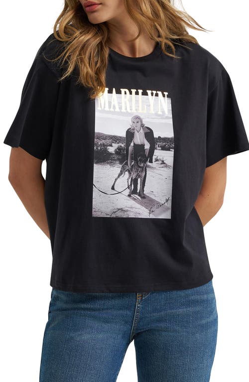Lee Marilyn Monroe Graphic T-shirt In Black Beauty