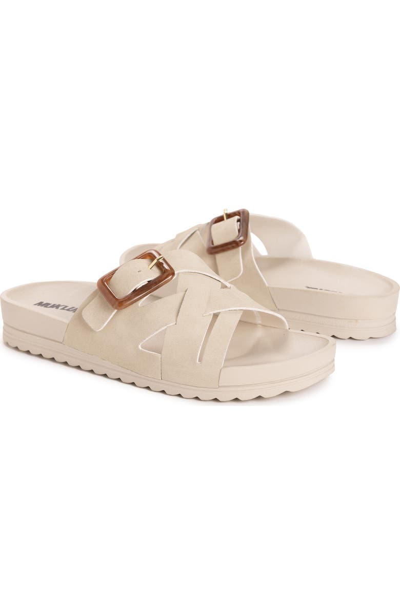 MUK LUKS Grand Shayna Slide Sandal, Alternate, color, Beige