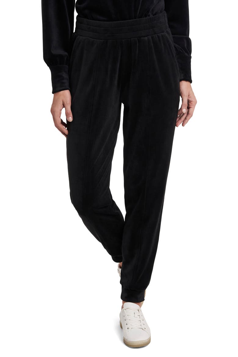 Velour Pants, Main, color, RICH BLACK