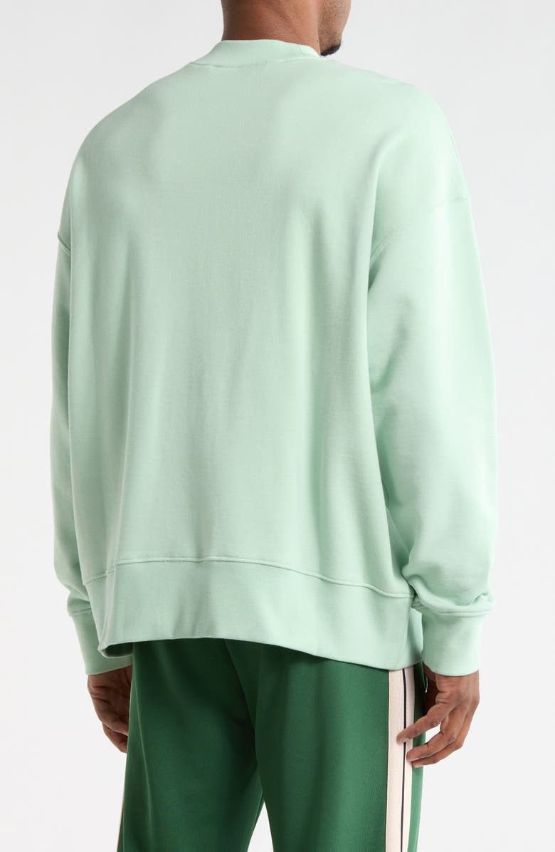 Palm Angels Palm Graphic Sweatshirt, Alternate, color, Mint/ Fuchsia