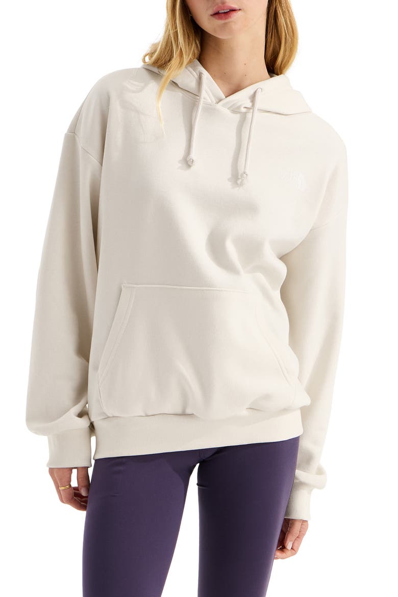 Evolution Moon Florals Oversize Hoodie, Main, color, WHITE DUNE
