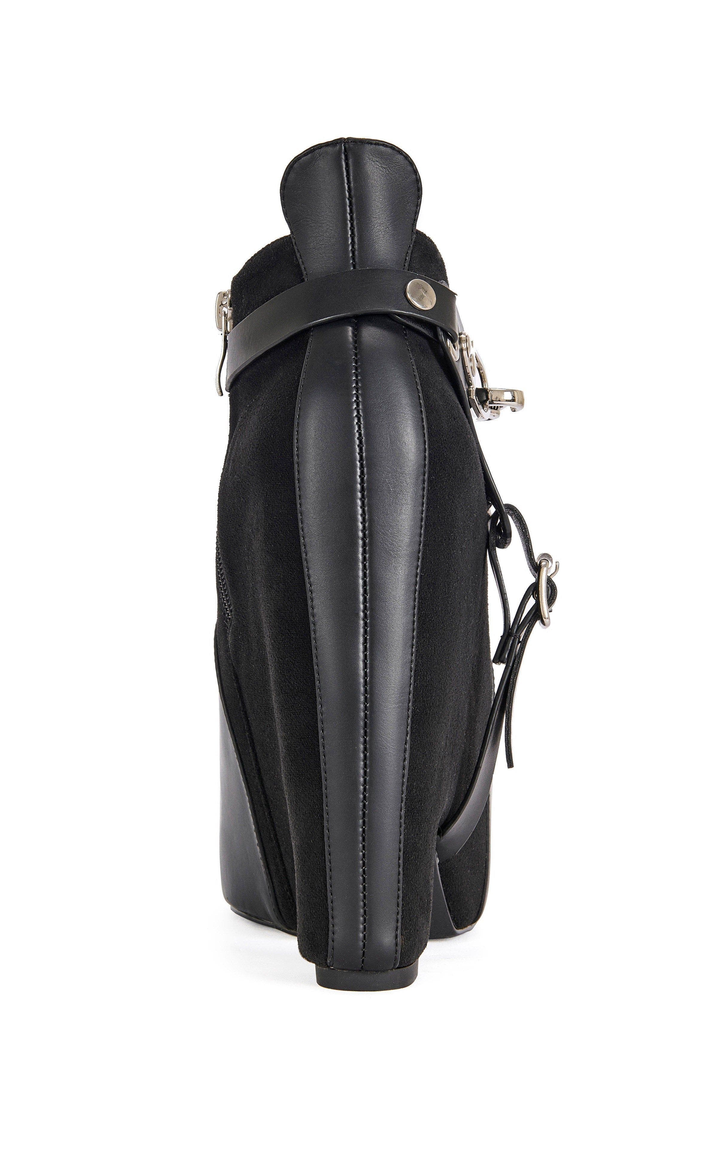 AZALEA WANG Abyss Block Bootie, Alternate, color, Black