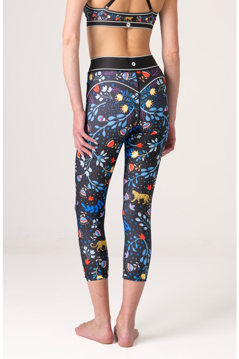 Amazon Rainforest High-Waisted 7/8 Leggings, Alternate, color, Blue