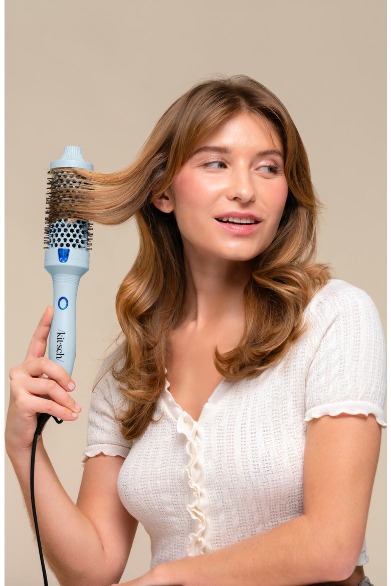 Volumizing Thermal Round Brush, Alternate, color, HAZE BLUE