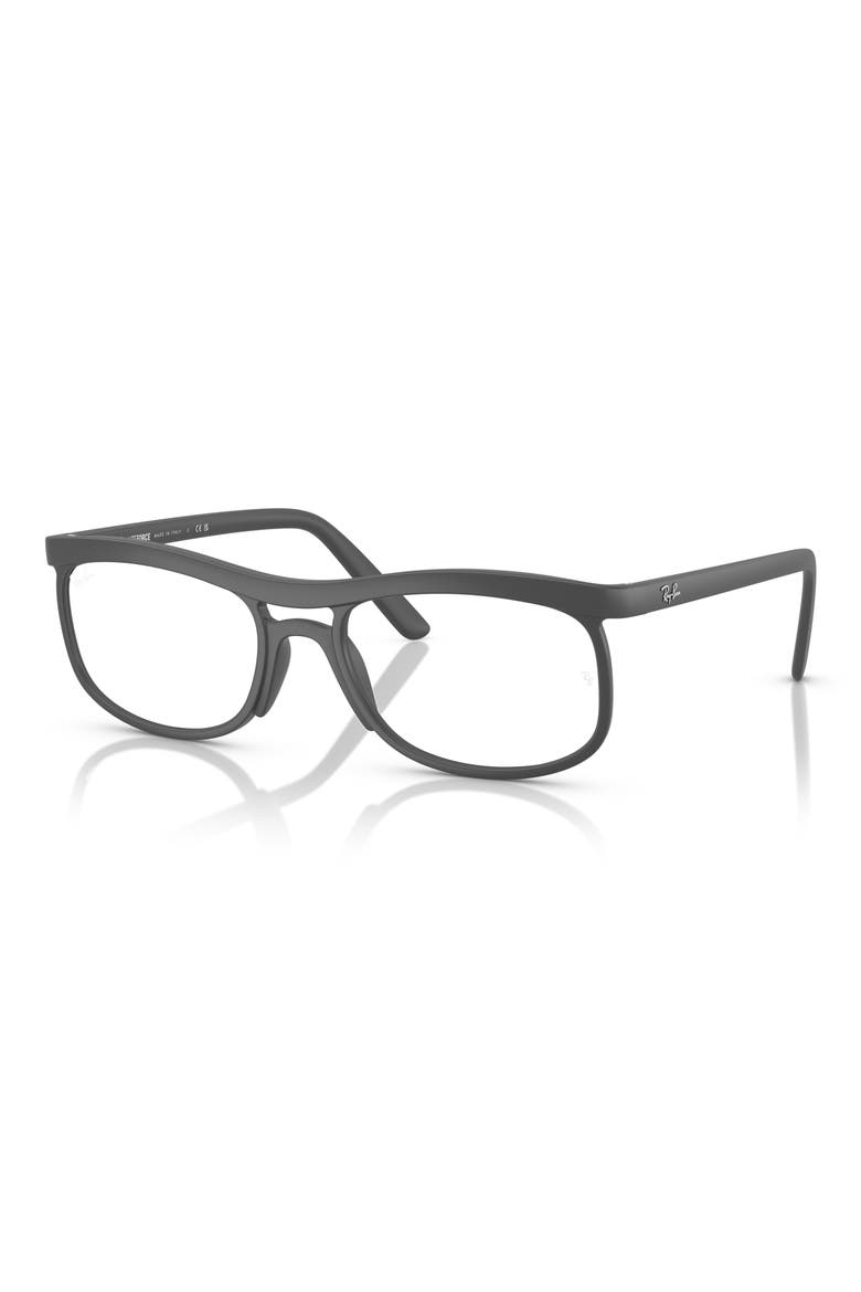 56mm Pillow Optical Glasses, Alternate, color, GREY