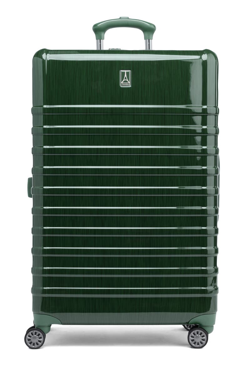 Rollmaster™ 2 20" Expandable Carry-on Hardside Spinner Luggage, Main, color, PINE GREEN BLACK BRUSHED
