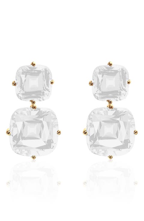 Gossip Double Drop Earrings