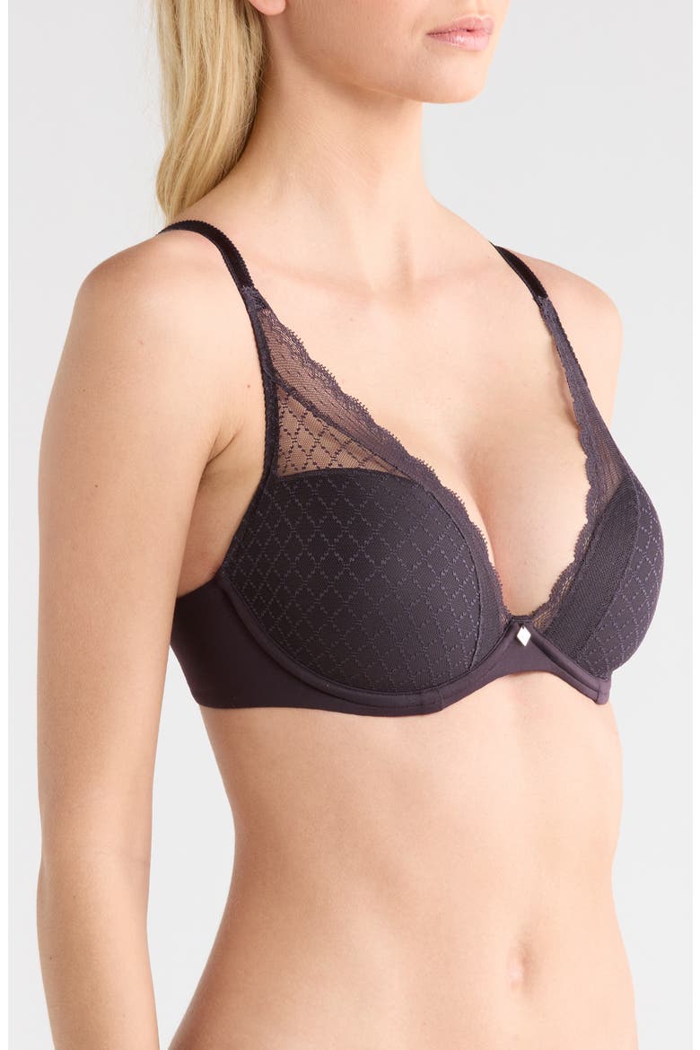 Norah Chic Plunge T-Shirt Bra, Alternate, color, INK