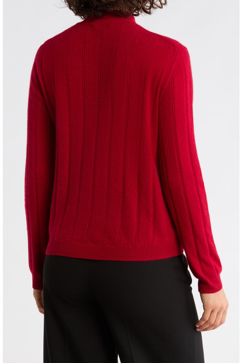 Wide Rib Wool & Cashmere Sweater, Alternate, color, DARK RED
