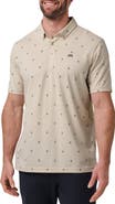 TravisMathew Floral Button Down Polo