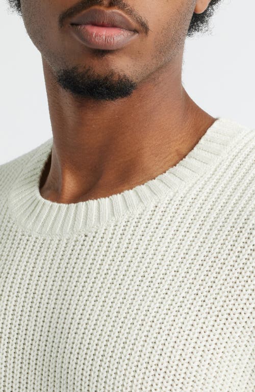 Bp. Oversize Cotton Crewneck Sweater In White