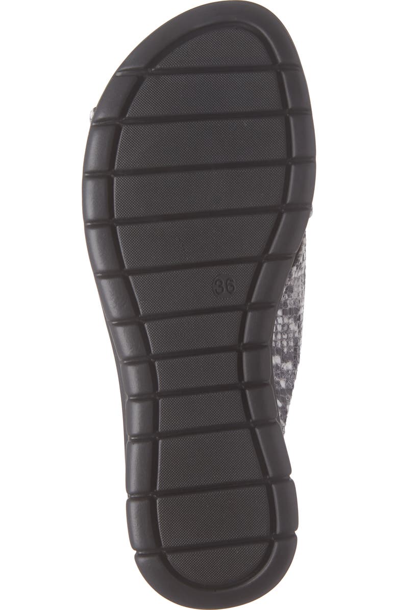 Bos. & Co. Rouge Snake Embossed Slide Sandal, Alternate, color,