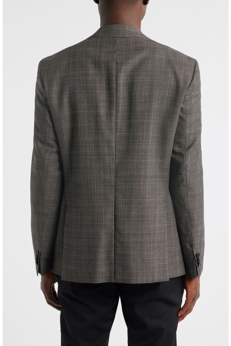 Hutson Crosshatch Virgin Wool Sport Coat, Alternate, color, DARK BROWN