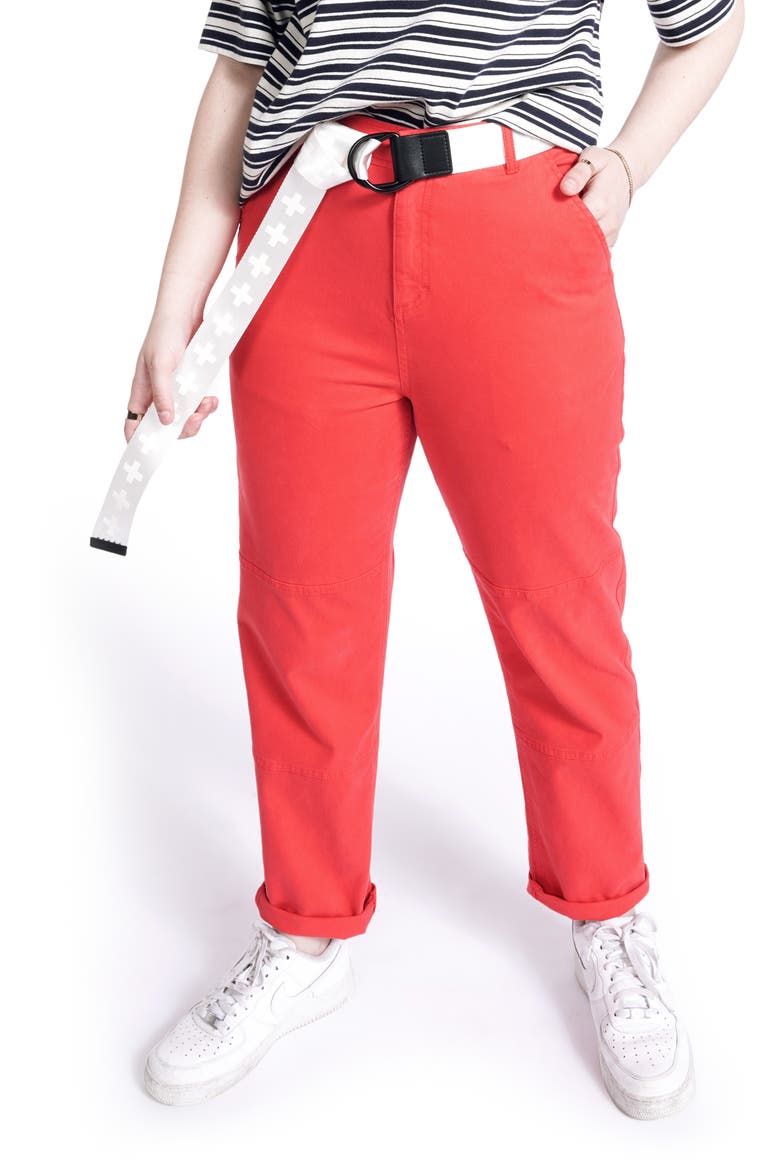 Utility Pants (Nordstrom Exclusive), Main, color, RED BLOOM