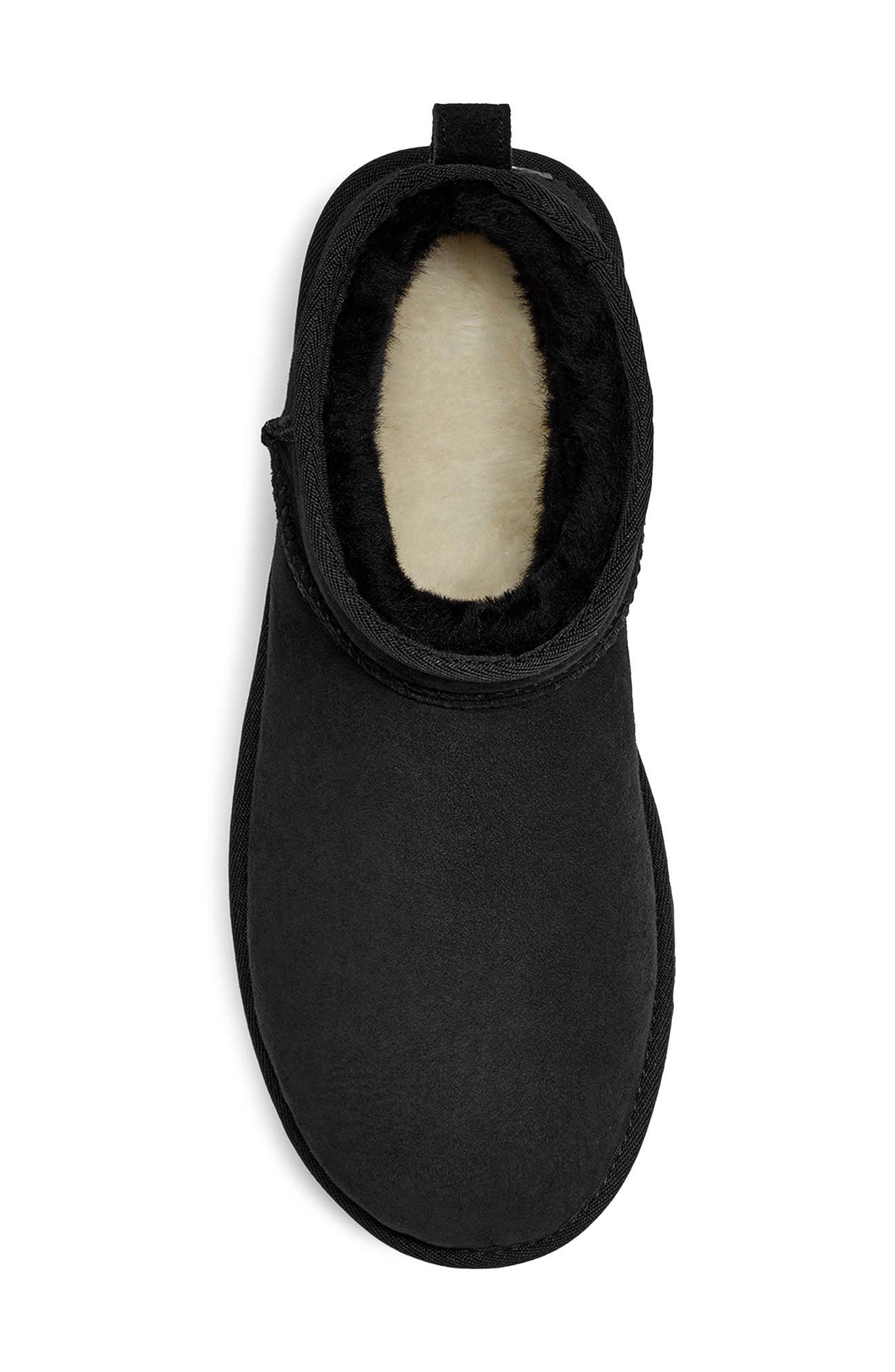 UGG<sup>®</sup> Ultra Mini Classic Water Resistant Boot, Alternate, color, Black