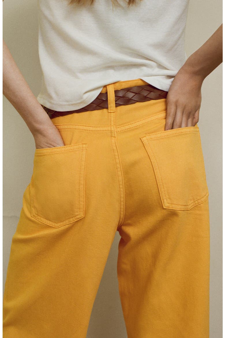 Low Rise Straight Leg Jeans, Alternate, color, CLEMENTINE