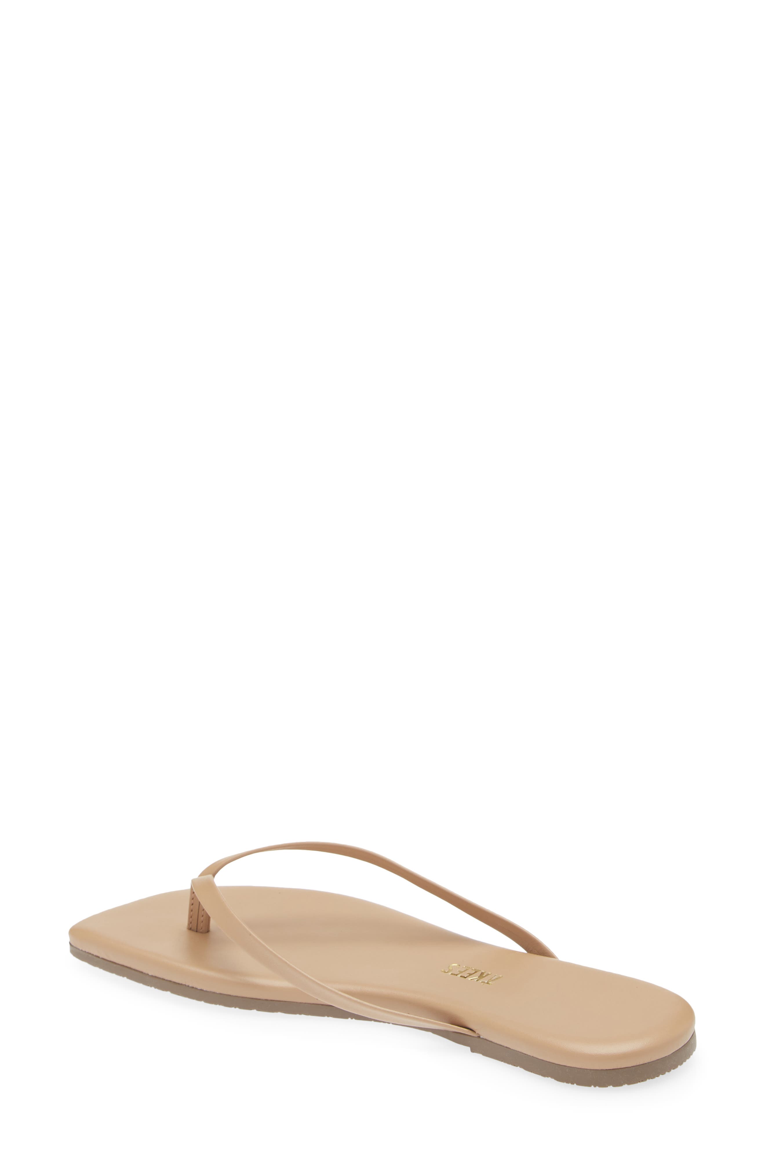 Lily Square Toe Flip Flop, Alternate, color, COCOBUTTER