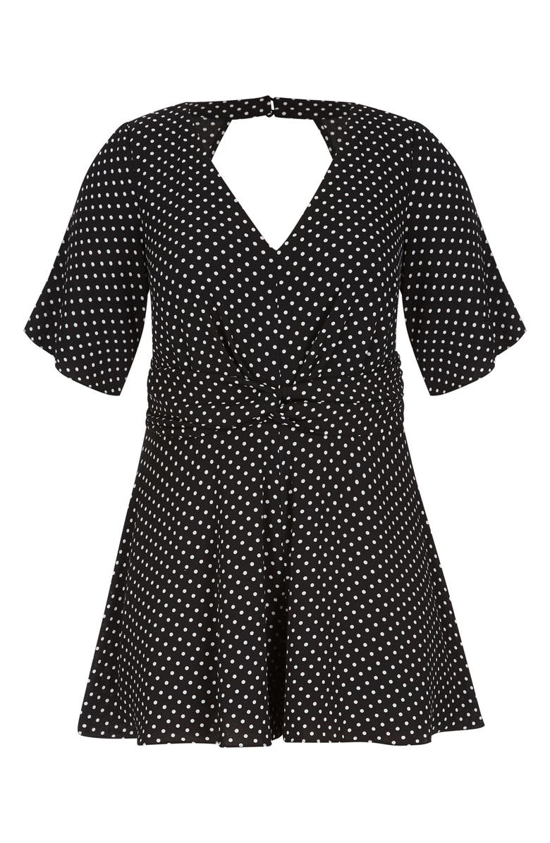 City Chic Fun Spot Romper, Alternate, color, 