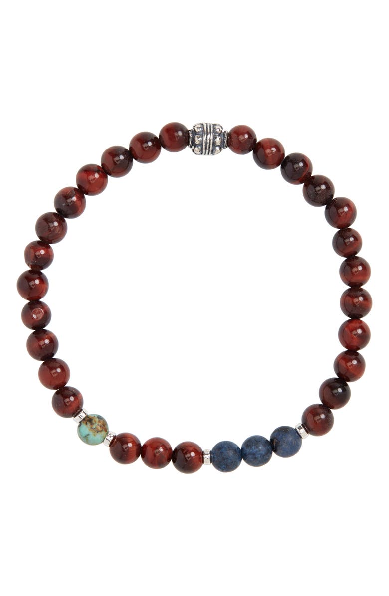 Jonas Studio Hideaway Red Tiger Eye Stone Bracelet, Main, color,