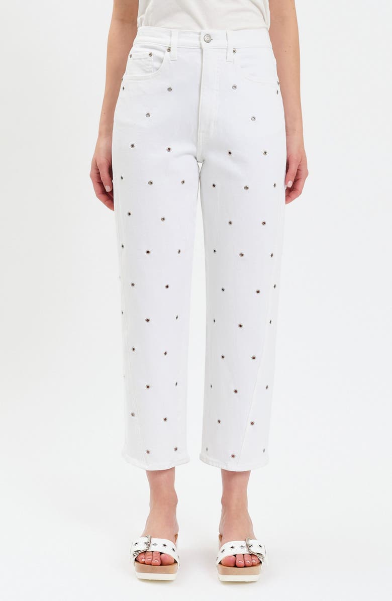 DAZE Westward High Waist Ankle Barrel Leg Jeans, Main, color,