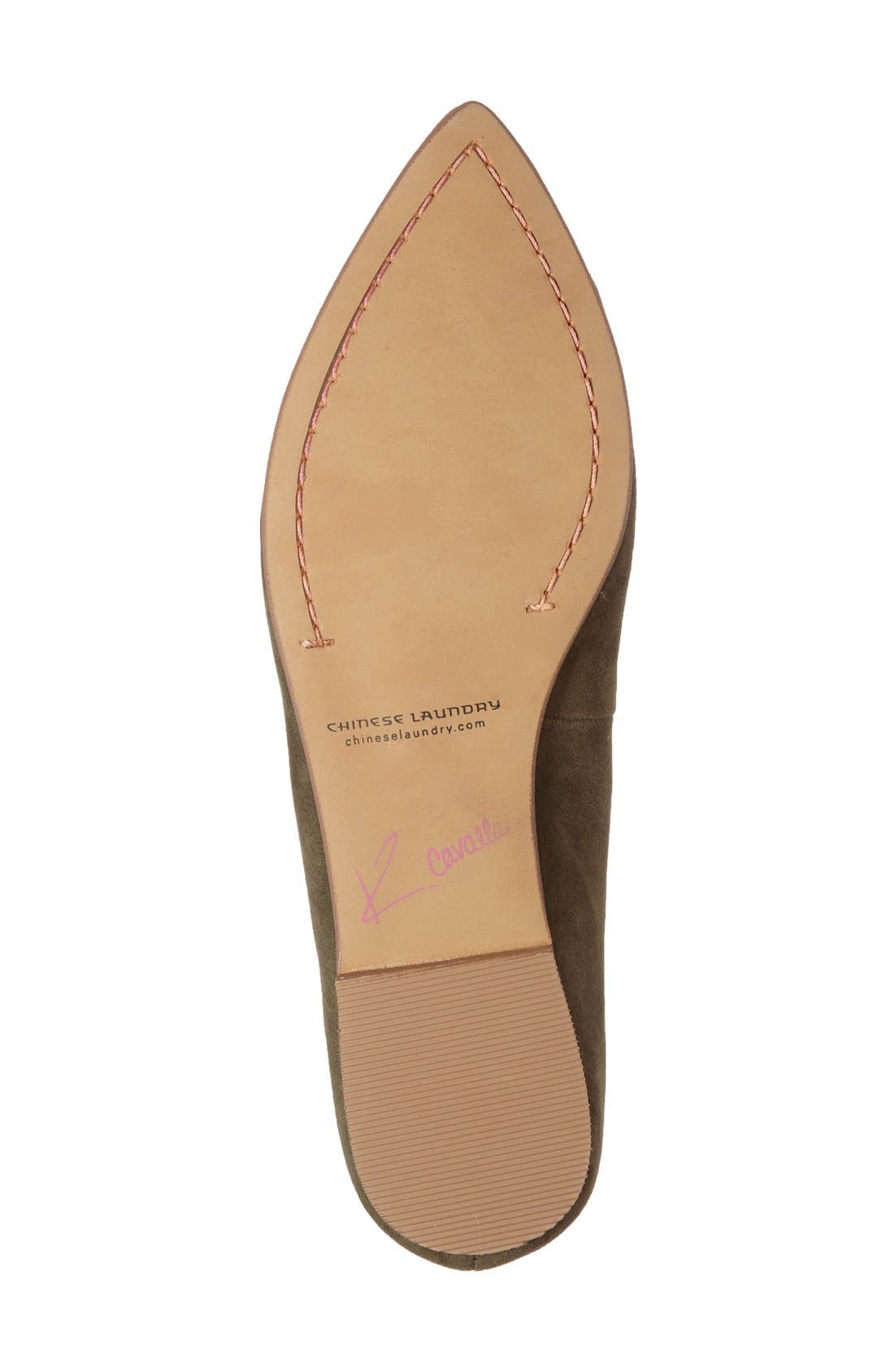 'Chandy' Loafer, Alternate, color, OLIVE SUEDE