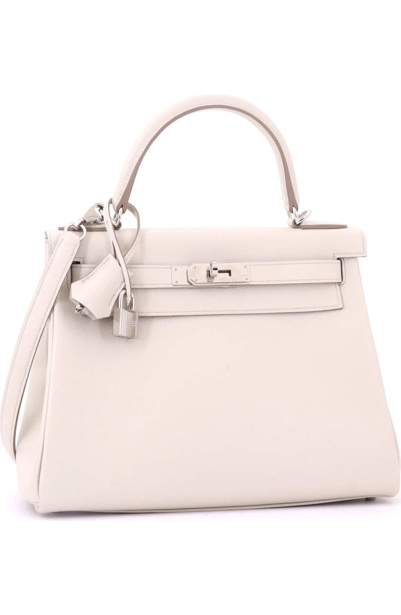 Pre-Owned Hermes Kelly Handbag Light Evercolor with Palladium Hardware 28, Alternate, color, Beton