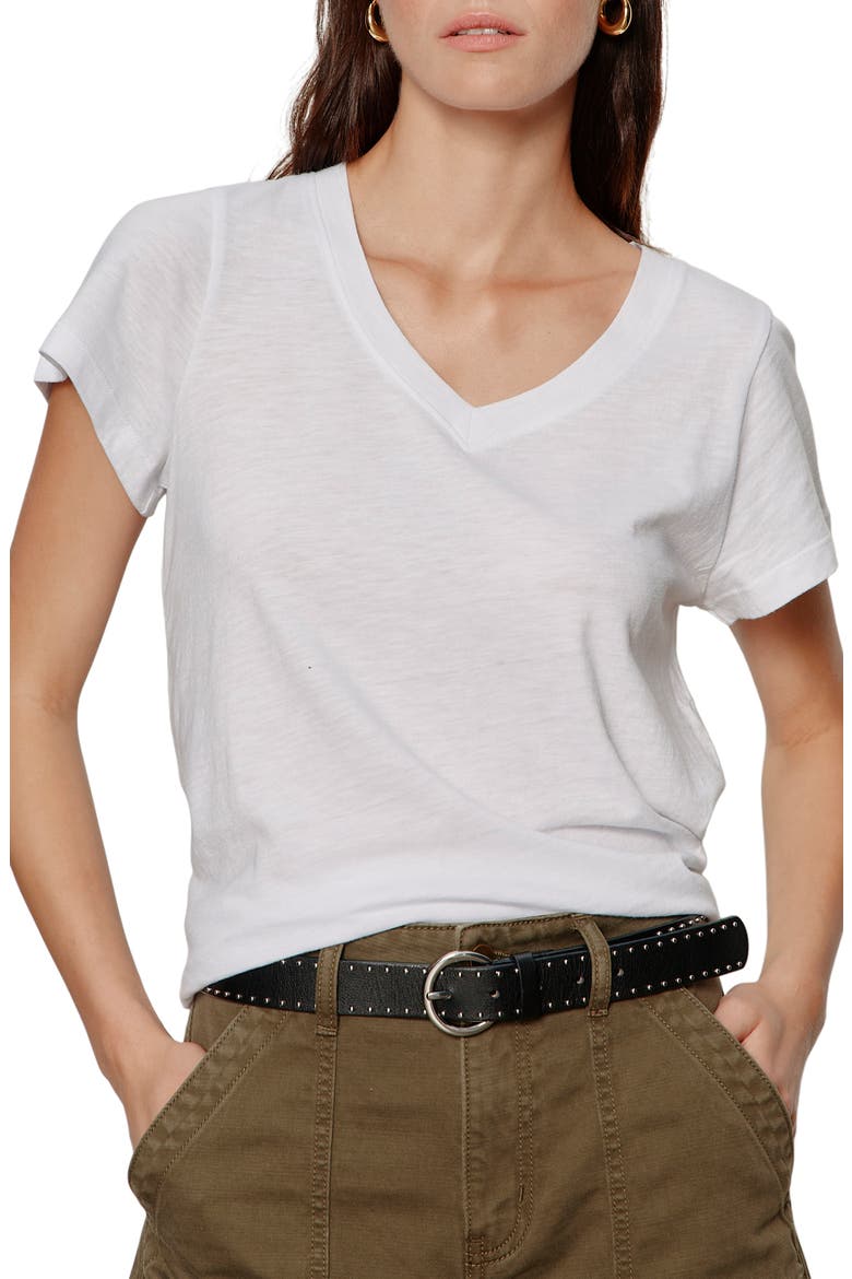 V-Neck T-Shirt, Alternate, color, WHITE