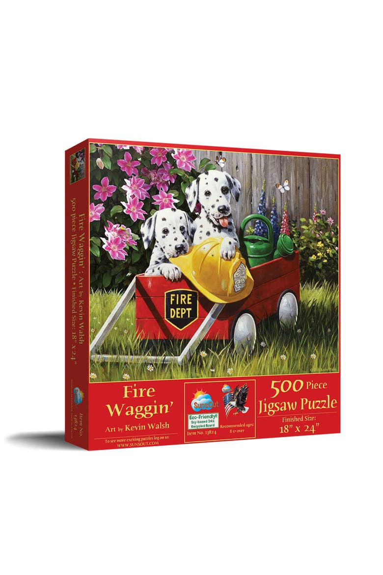 Fire Waggin' 500 piece Jigsaw Puzzle for Adults, Main, color, Multicolor
