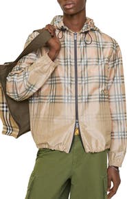 Burberry Gradient Check Newport Hooded Jacket