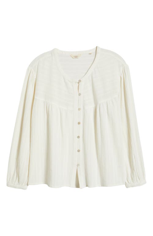 Faherty Lena Organic Linen Button-up Top In White
