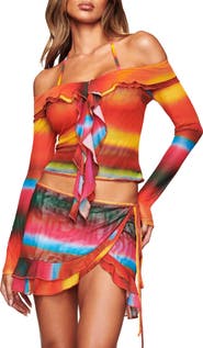 I.AM.GIA Mariska Off the Shoulder Mesh Top