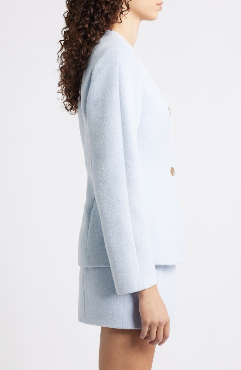 French Connection Boiled Wool Jacket, Alternate, color, Iceland Blue