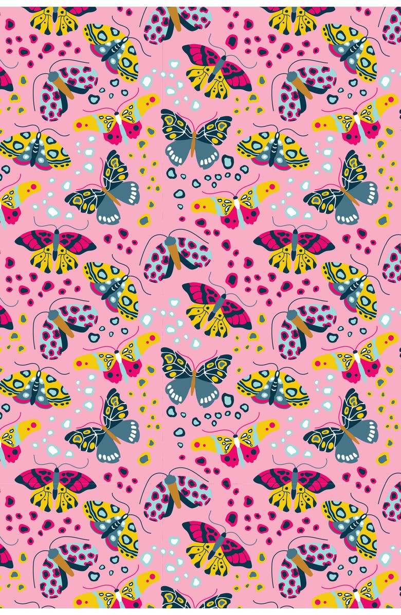 Clover Baby & Kids Stretchy Short Sleeve Twirl Dress - Butterflies, Alternate, color, Butterflies