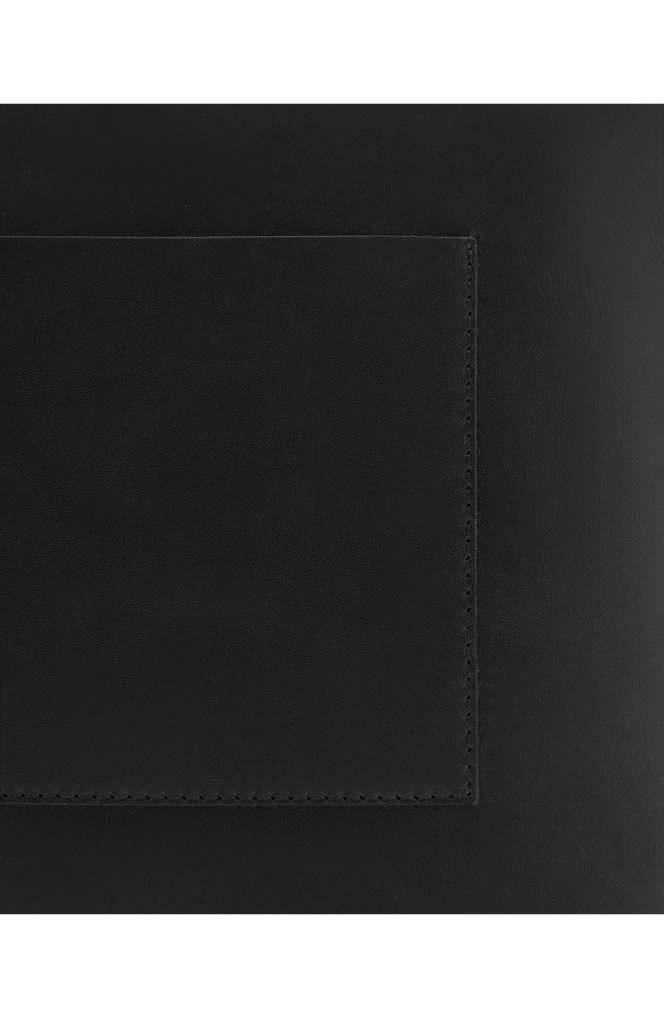 MANGO Leather Shopper Tote, Alternate, color, 