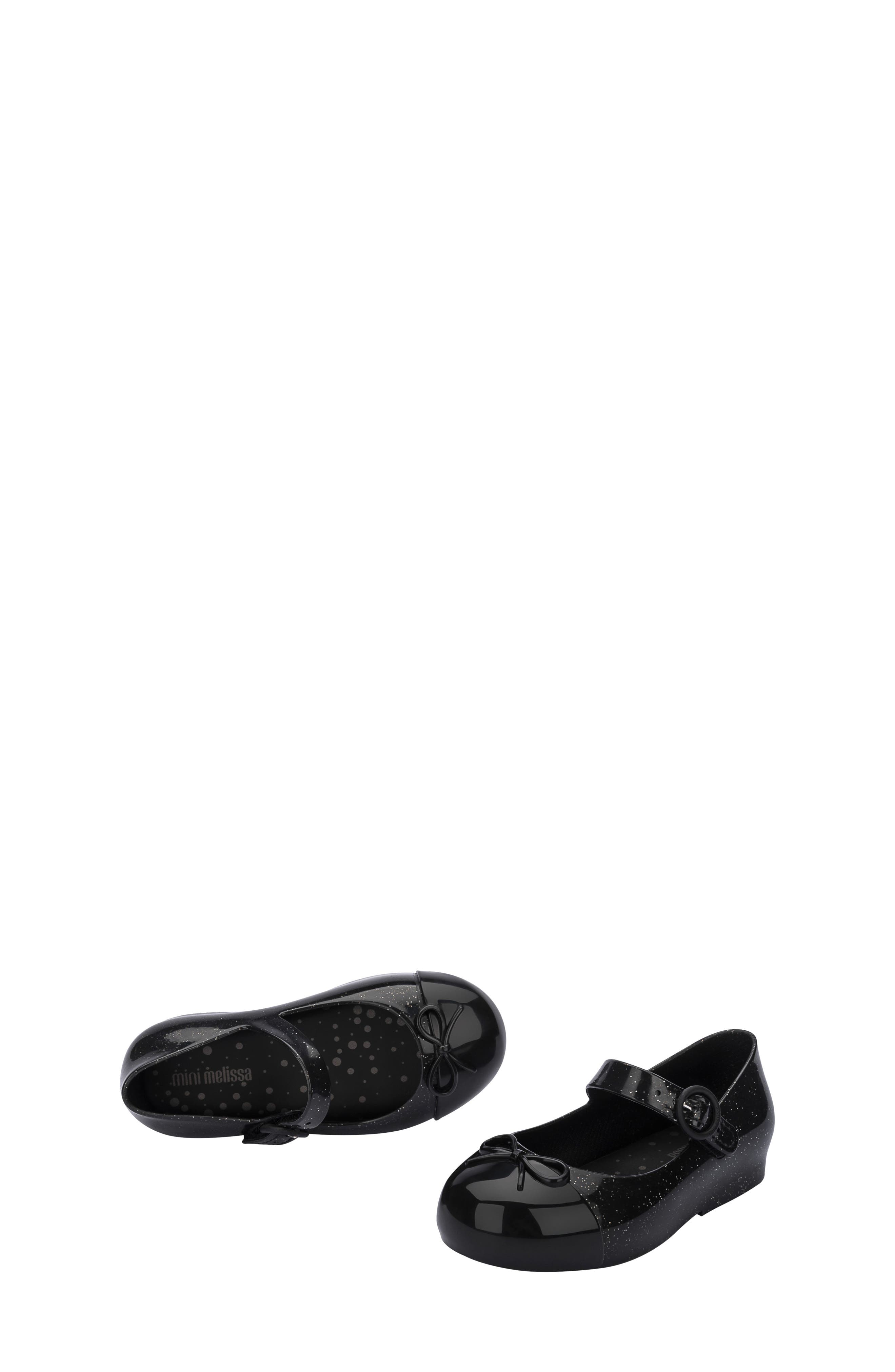 Sweet Love Flat, Alternate, color, BLACK GLITTER SILVER