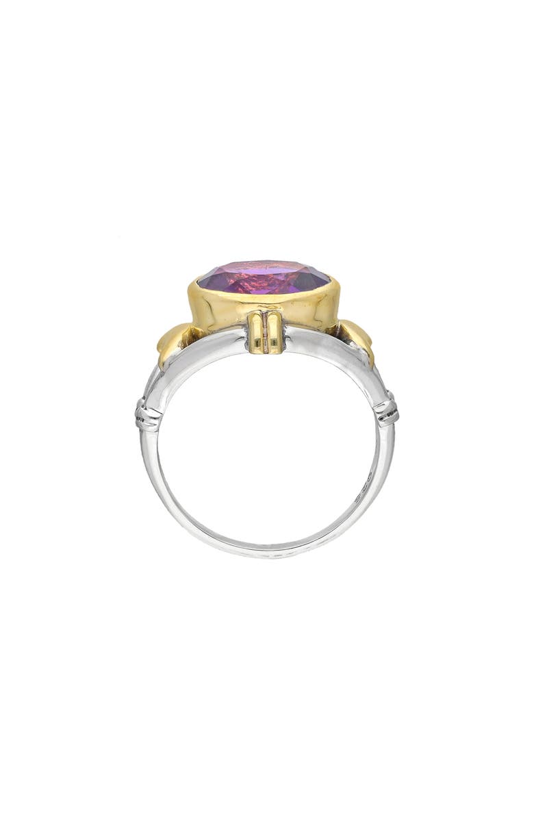 YS GEMS Bezel Set Amethyst Ring, Alternate, color, Purple