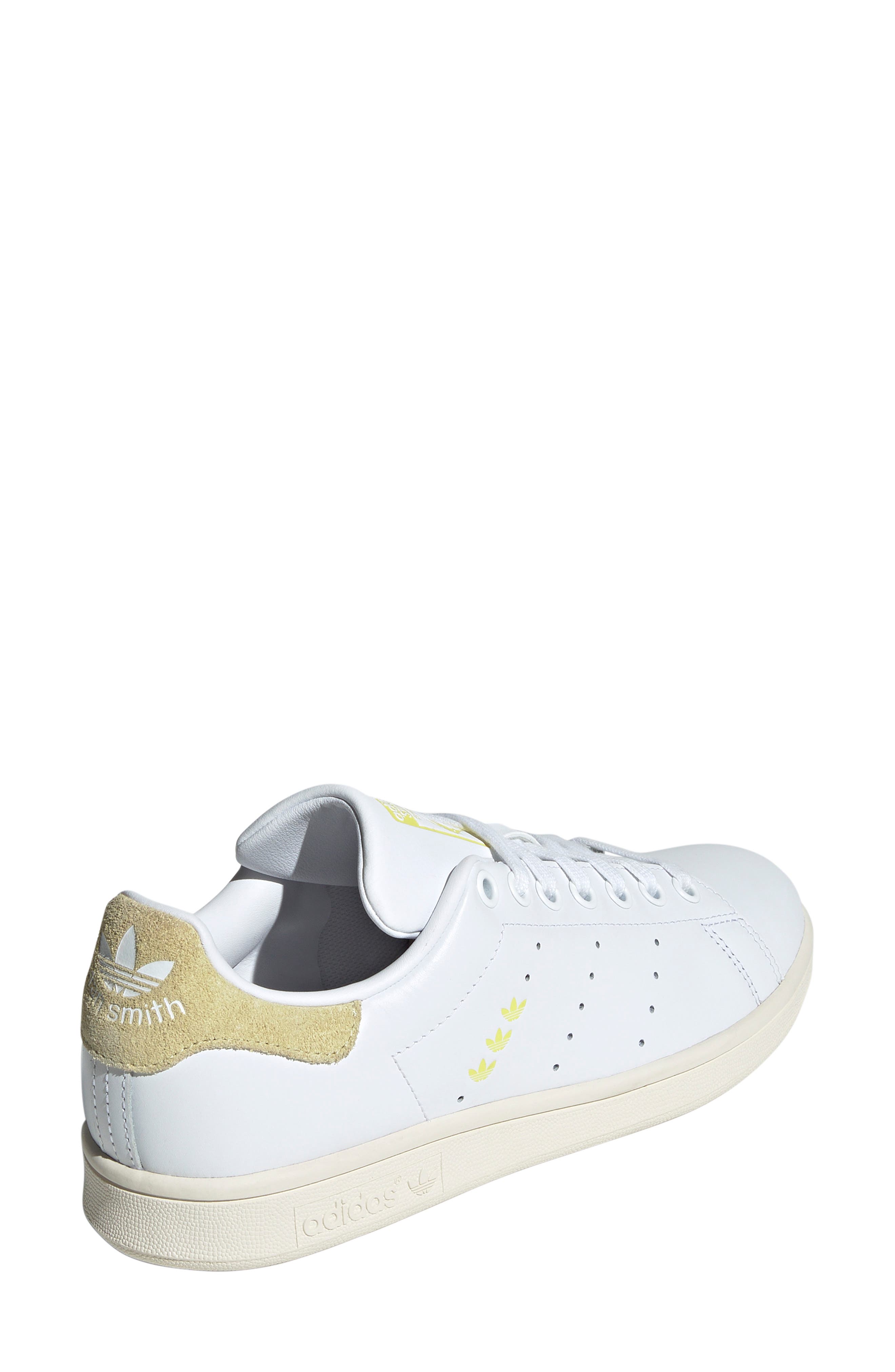 adidas Stan Smith Sneaker, Alternate, color, White/ Powder Yellow/ Sulfur