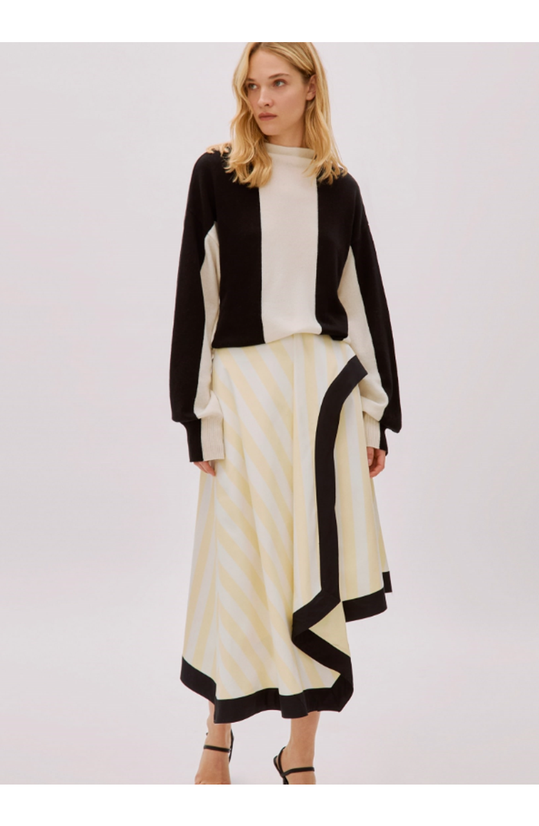 Labeca London Kayra Cotton Striped Skirt, Main, color, Multicolor