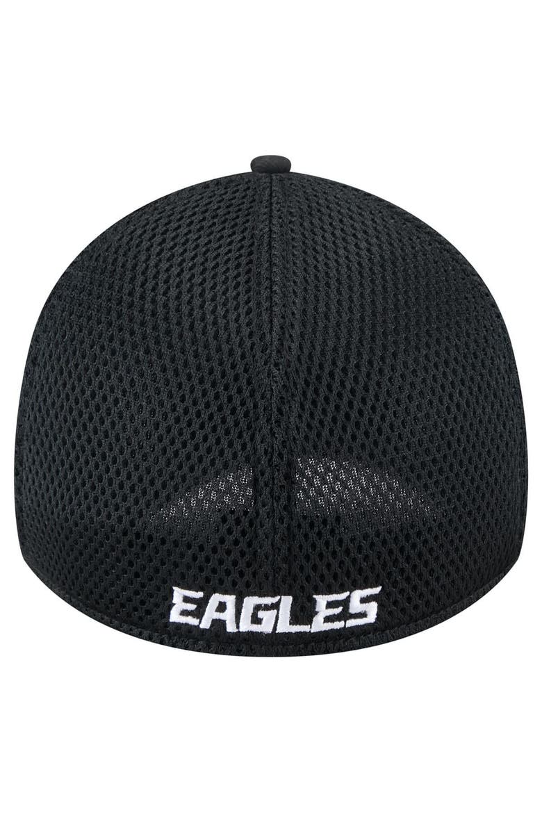 Men's New Era Black Philadelphia Eagles Main Neo 39THIRTY Flex Hat, Alternate, color, Black