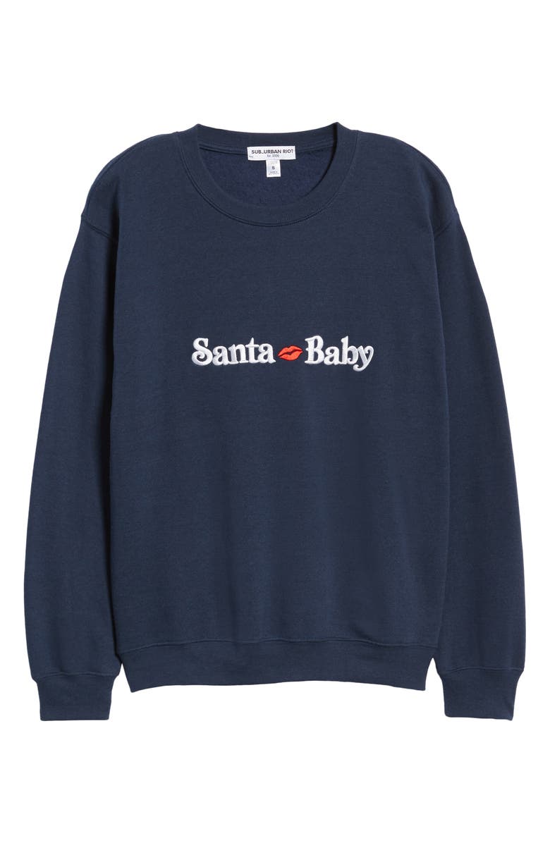 Sub_Urban Riot Santa Baby Willow Sweatshirt, Alternate, color, 