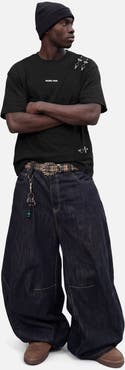 AELFRIC EDEN Boxy Metal Button Tee