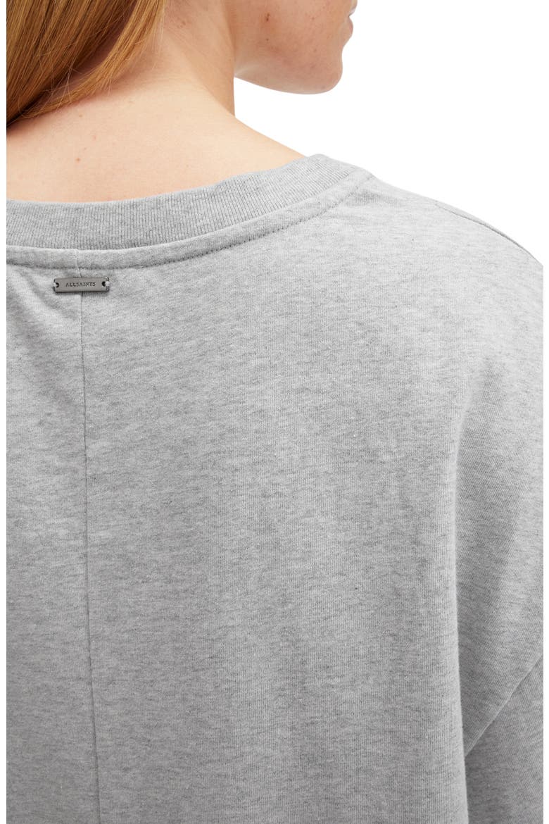 Onyx Twist Sleeve T-Shirt, Alternate, color, GREY MARL