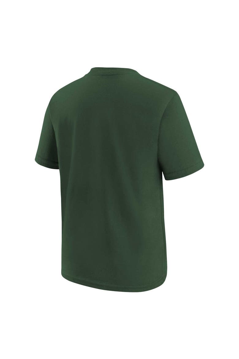 Youth Nike Hunter Green Milwaukee Bucks Swoosh T-Shirt, Alternate, color, Hunter Green