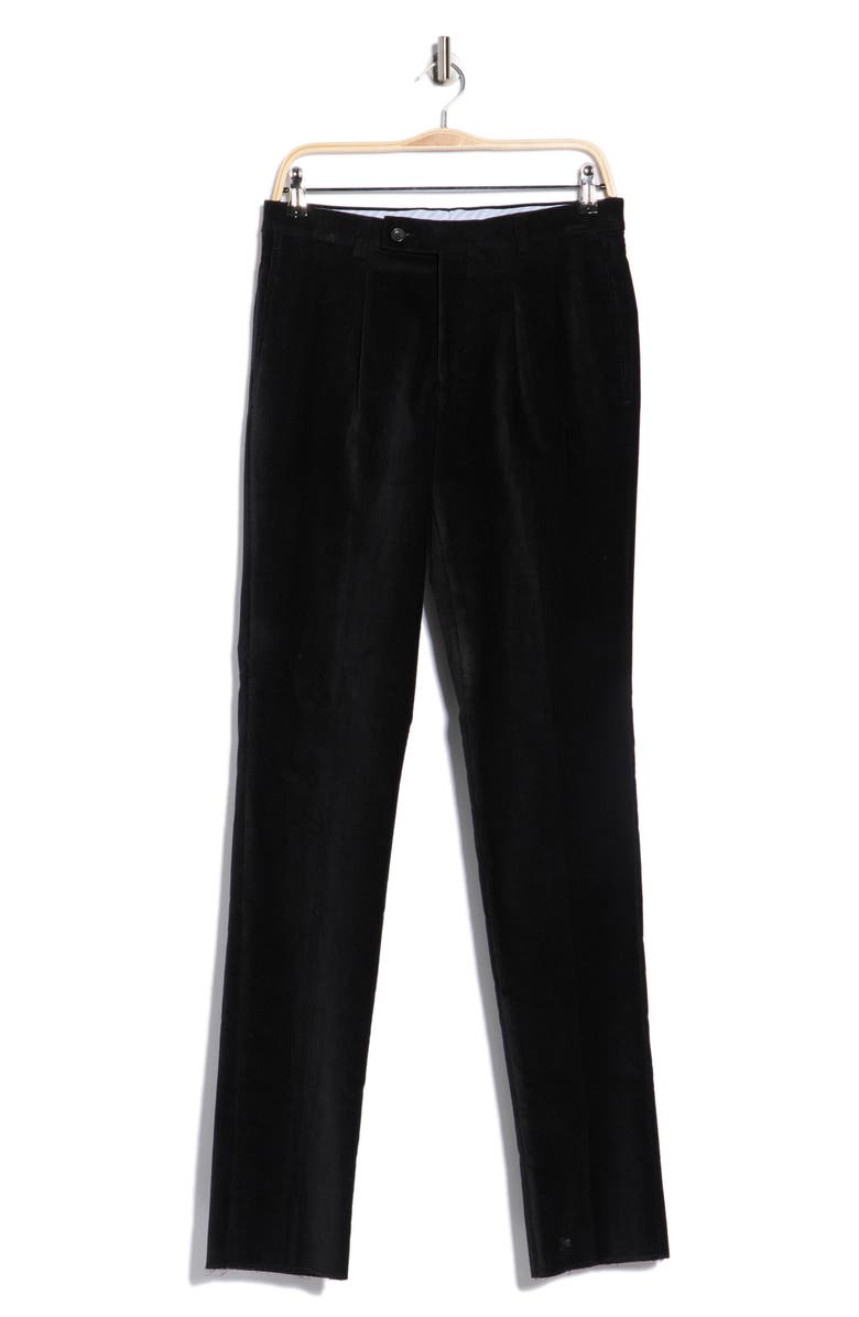 Jack Victor Yves Stretch Cotton Pants, Alternate, color, Black