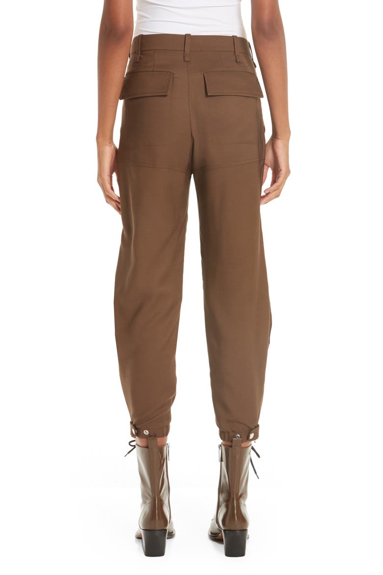 Fluid Crop Cargo Pants, Alternate, color, CHARCOAL BROWN