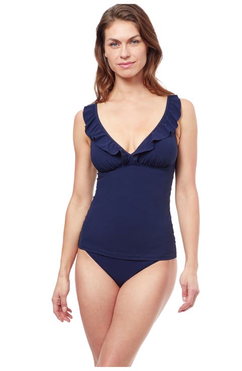 Tutti Frutti D-Cup V-neck Ruffle tankini