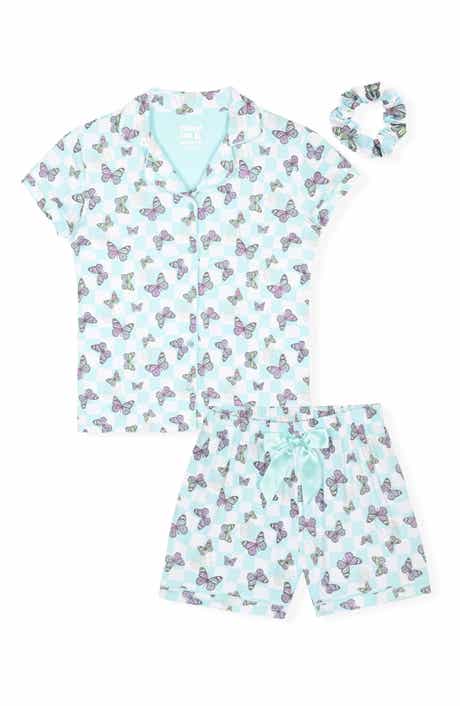 SLEEP ON IT Two-Piece Short Pajamas & Scrunchie Set